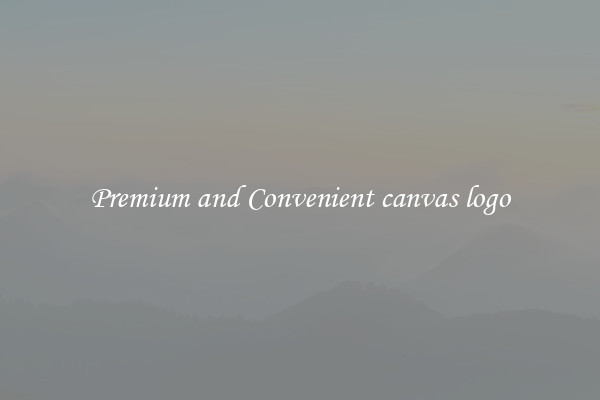 Premium and Convenient canvas logo