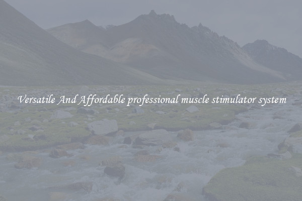 Versatile And Affordable professional muscle stimulator system