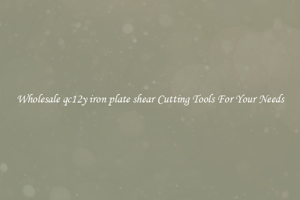 Wholesale qc12y iron plate shear Cutting Tools For Your Needs