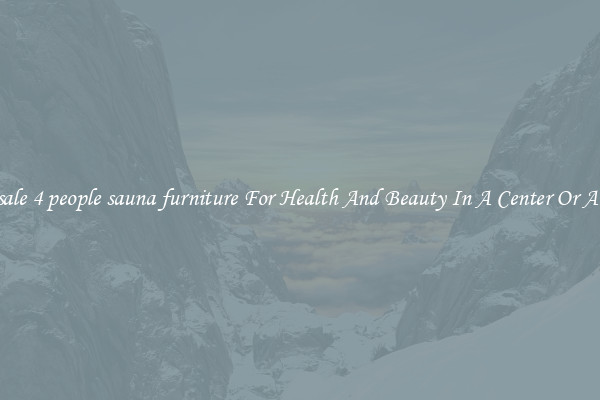 Wholesale 4 people sauna furniture For Health And Beauty In A Center Or At Home