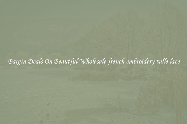 Bargin Deals On Beautful Wholesale french embroidery tulle lace
