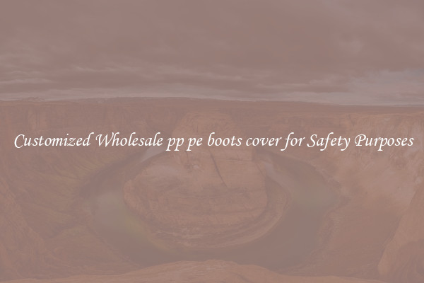 Customized Wholesale pp pe boots cover for Safety Purposes