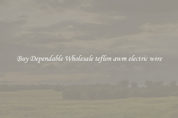Buy Dependable Wholesale teflon awm electric wire