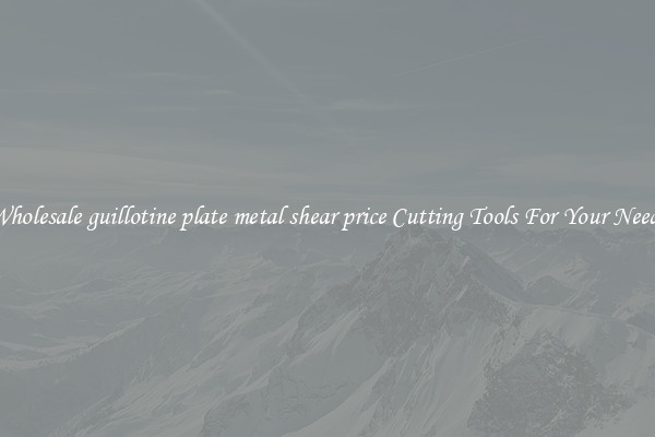Wholesale guillotine plate metal shear price Cutting Tools For Your Needs