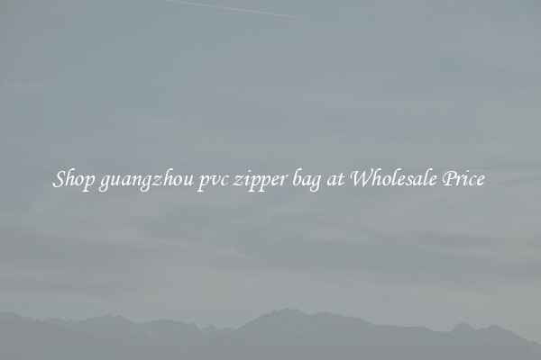 Shop guangzhou pvc zipper bag at Wholesale Price 
