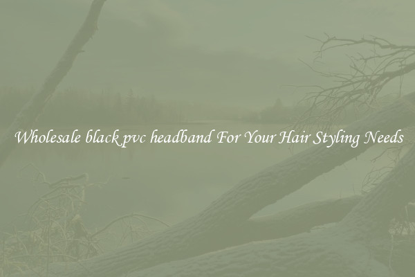 Wholesale black pvc headband For Your Hair Styling Needs