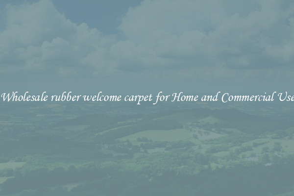 Wholesale rubber welcome carpet for Home and Commercial Use