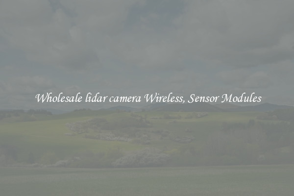 Wholesale lidar camera Wireless, Sensor Modules