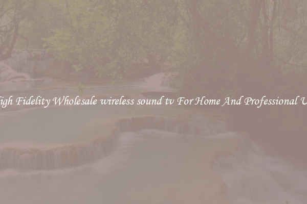 High Fidelity Wholesale wireless sound tv For Home And Professional Use