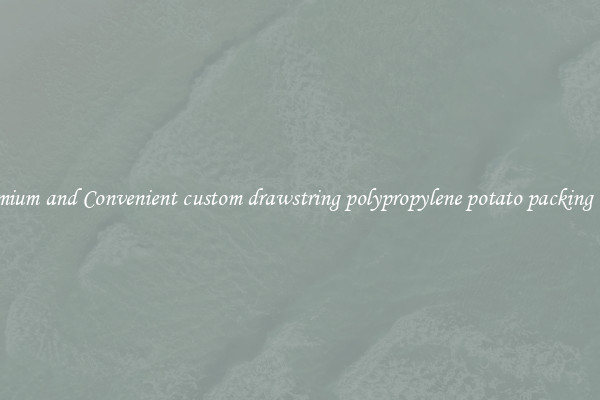 Premium and Convenient custom drawstring polypropylene potato packing bags