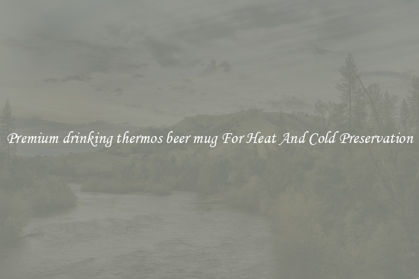 Premium drinking thermos beer mug For Heat And Cold Preservation