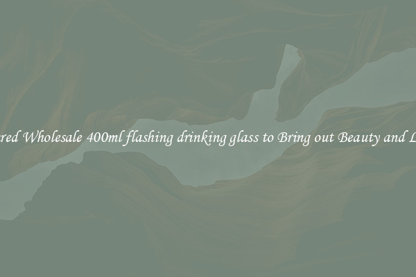Featured Wholesale 400ml flashing drinking glass to Bring out Beauty and Luxury