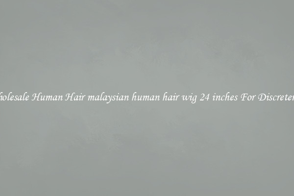 Wholesale Human Hair malaysian human hair wig 24 inches For Discreteness