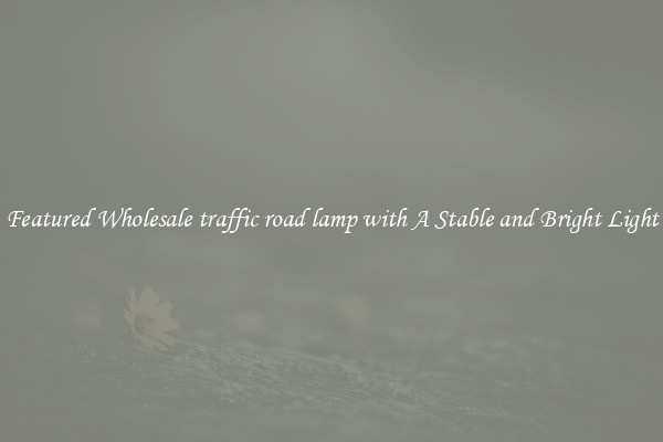 Featured Wholesale traffic road lamp with A Stable and Bright Light