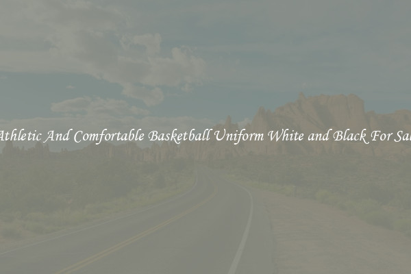 Athletic And Comfortable Basketball Uniform White and Black For Sale