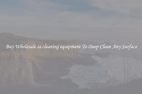 Buy Wholesale sa cleaning equipment To Deep Clean Any Surface